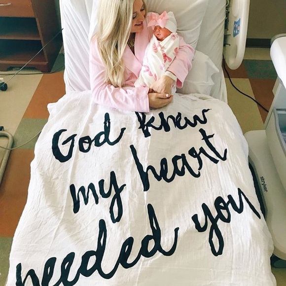 god knew my heart needed you swaddle